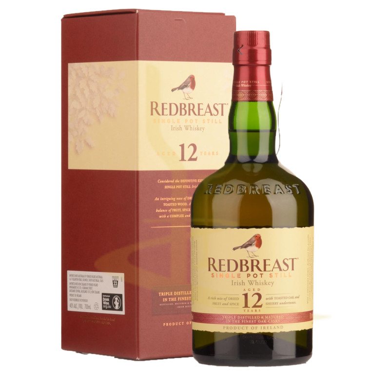 Redbrest 12 Ans Single Pot Irish Whiskey 40°