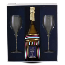 Pommery Cuvée Louise Edition Parcelle 2005 Champagne Brut coffret avec 2 Flutes